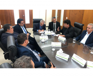 Reunião com o Secretário-Executivo do Ministério da Agricultura, Marcos Montes, em fevereiro de 2019