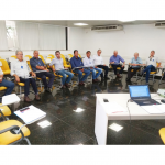Reunião do Conselho Fecoagro Leite Minas na sede do Sistema Ocemg, em janeiro de 2019, em Belo Horizonte