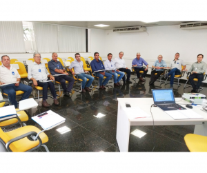 Reunião do Conselho Fecoagro Leite Minas na sede do Sistema Ocemg, em janeiro de 2019, em Belo Horizonte