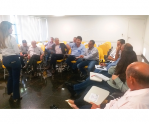 Reunião do Conselho Fecoagro Leite Minas na sede do Sitema Ocemg, em outubro de 2018, em Belo Horizonte