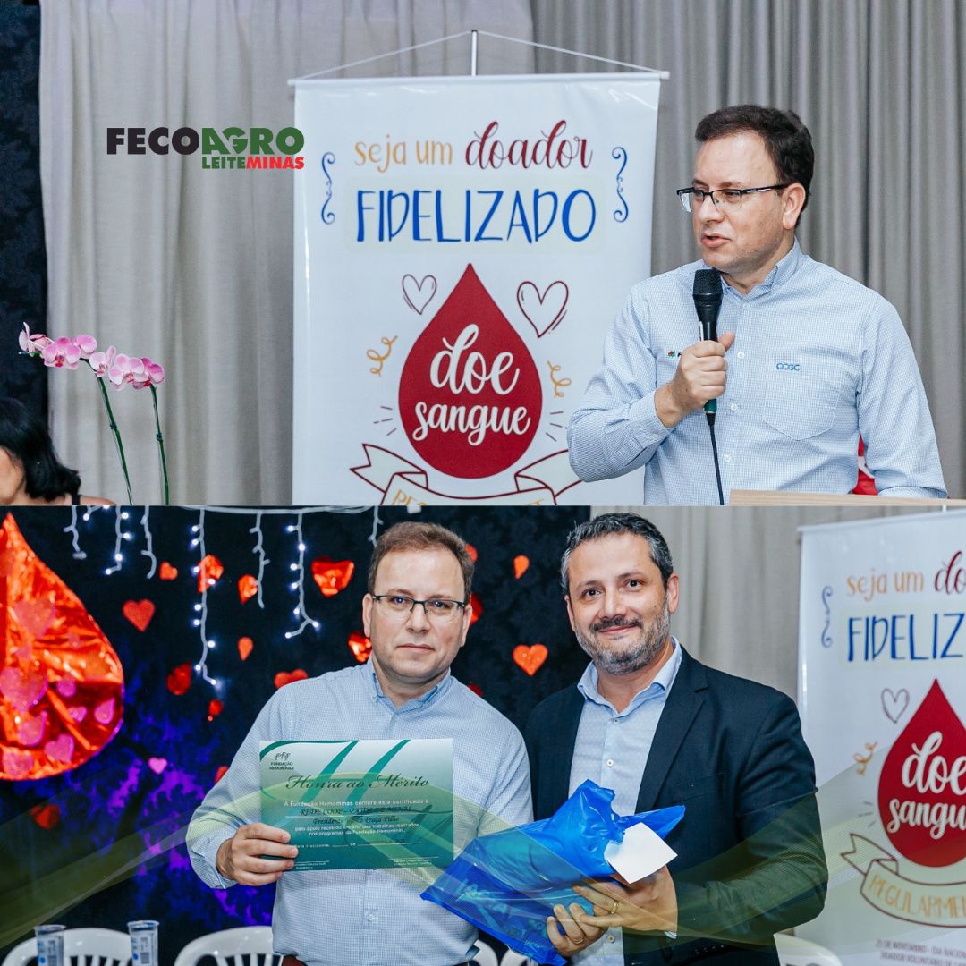 Redecoop Patos de Minas recebe honra ao mérito de apoiadores ao Hemocentro de Patos de Minas